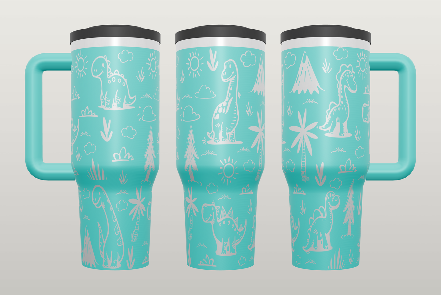 Dinosaur Engraved Tumbler – Fun Gift for Dino Lovers, Kids & Adults