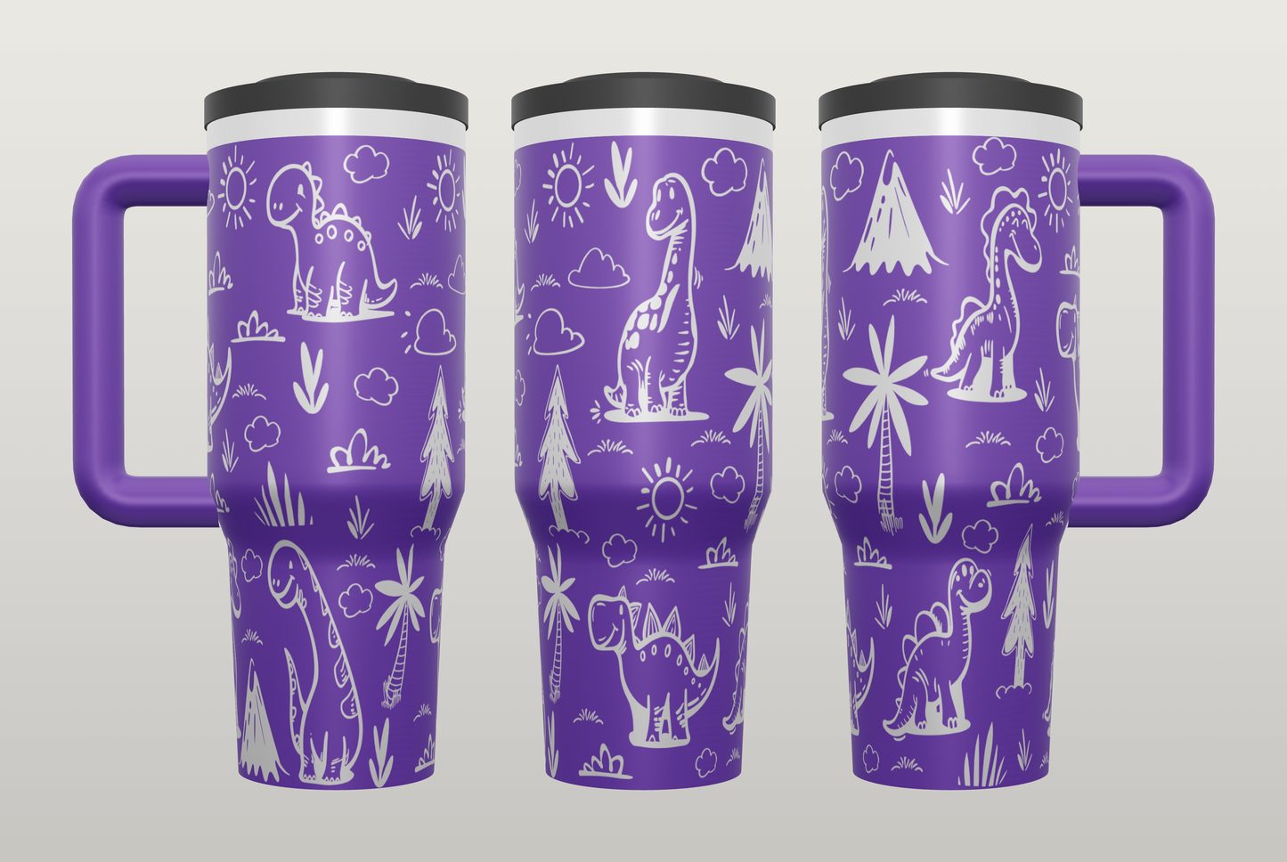 Dinosaur Engraved Tumbler – Fun Gift for Dino Lovers, Kids & Adults