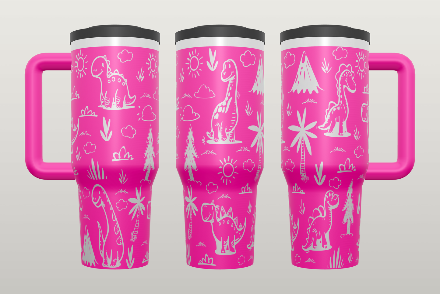 Dinosaur Engraved Tumbler – Fun Gift for Dino Lovers, Kids & Adults