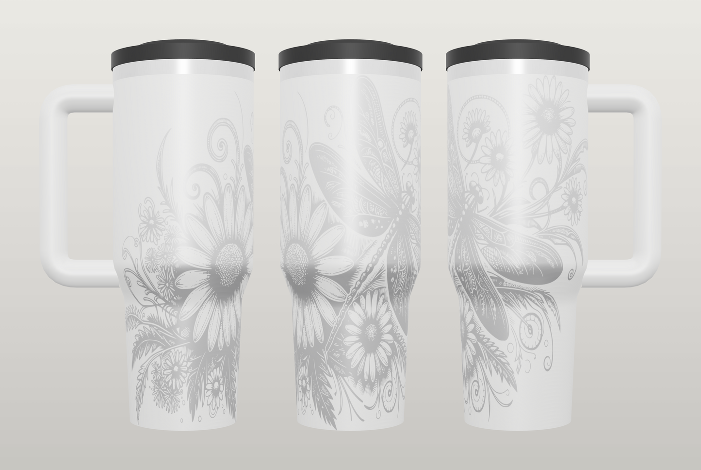 Dragonfly Engraved Tumbler – Nature Inspired Gift for Women