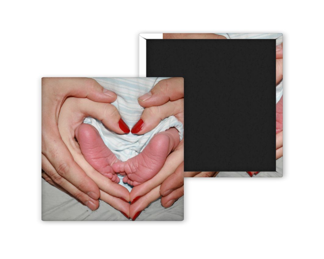 Custom Baby Photo Magnet Set – 9 Pressed Magnets