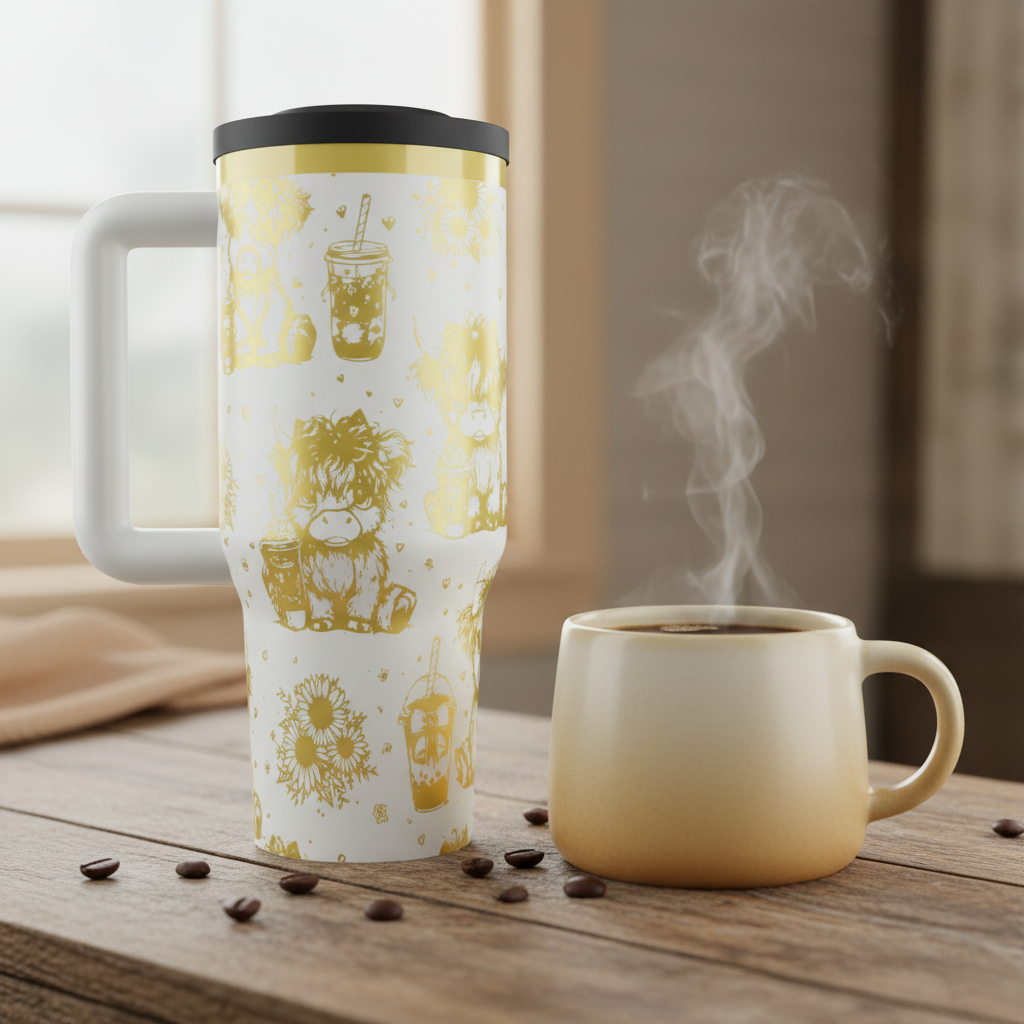 Coffee corner - white with gold