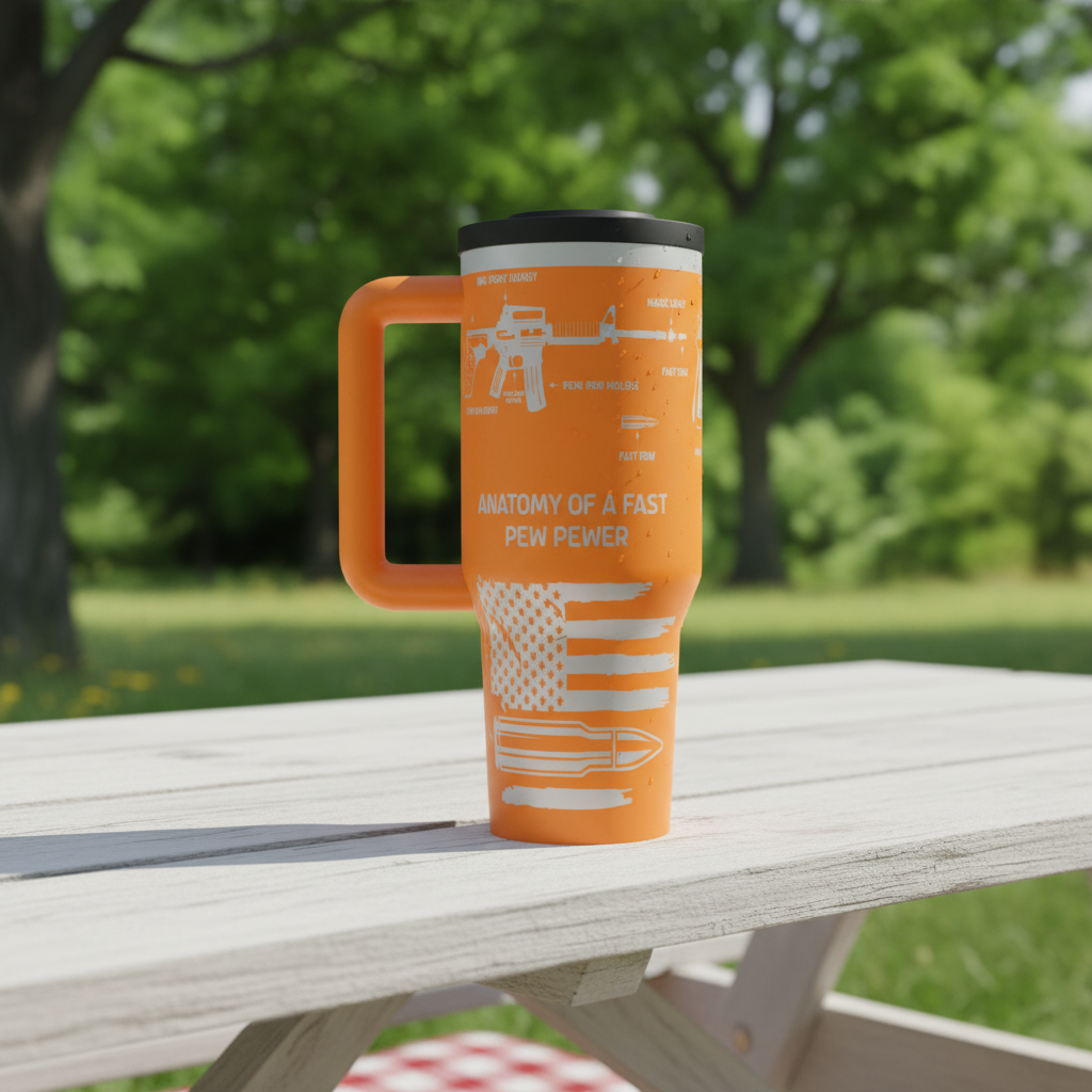 Orange Tumbler Picnic