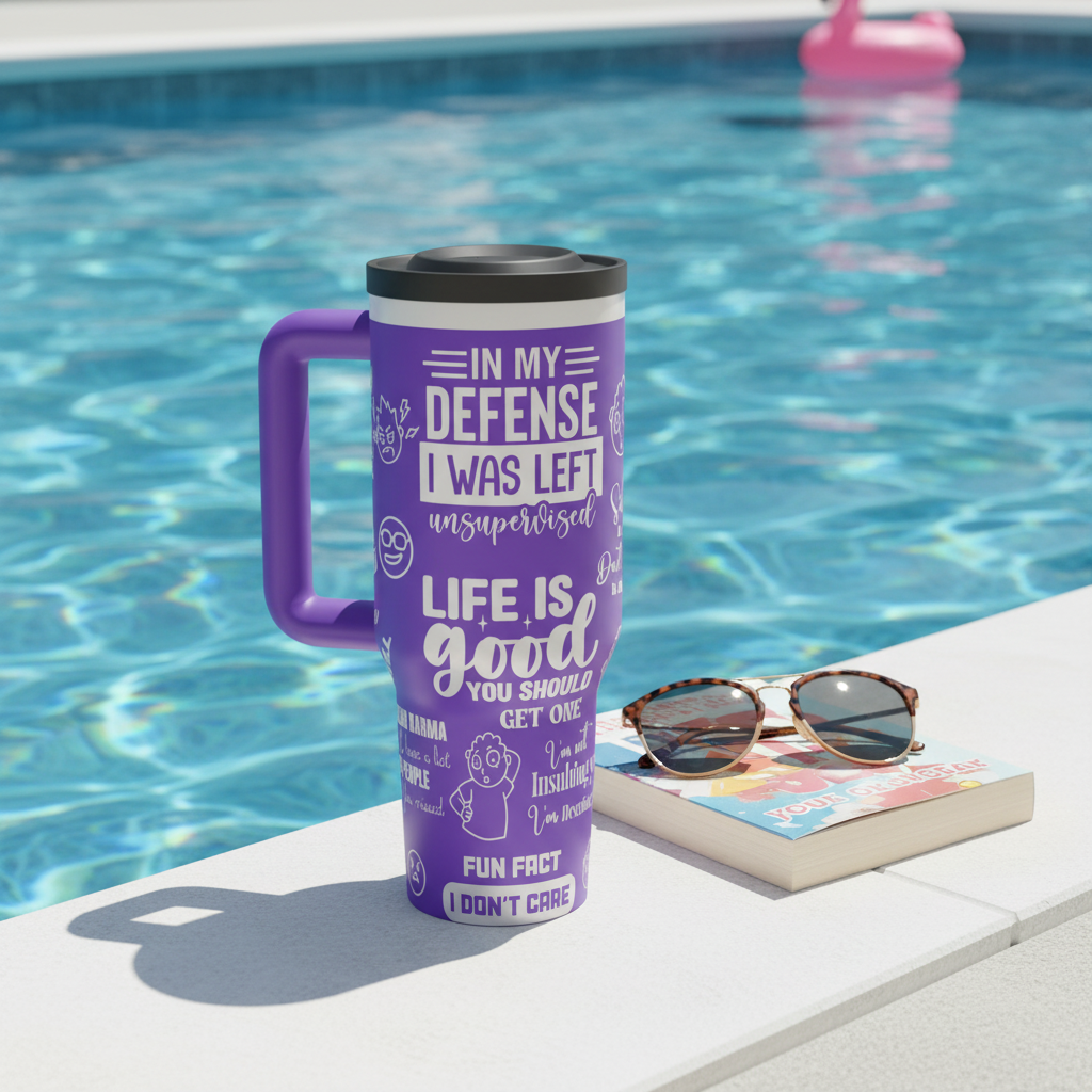 Purple Sarcasm Tumbler Pool