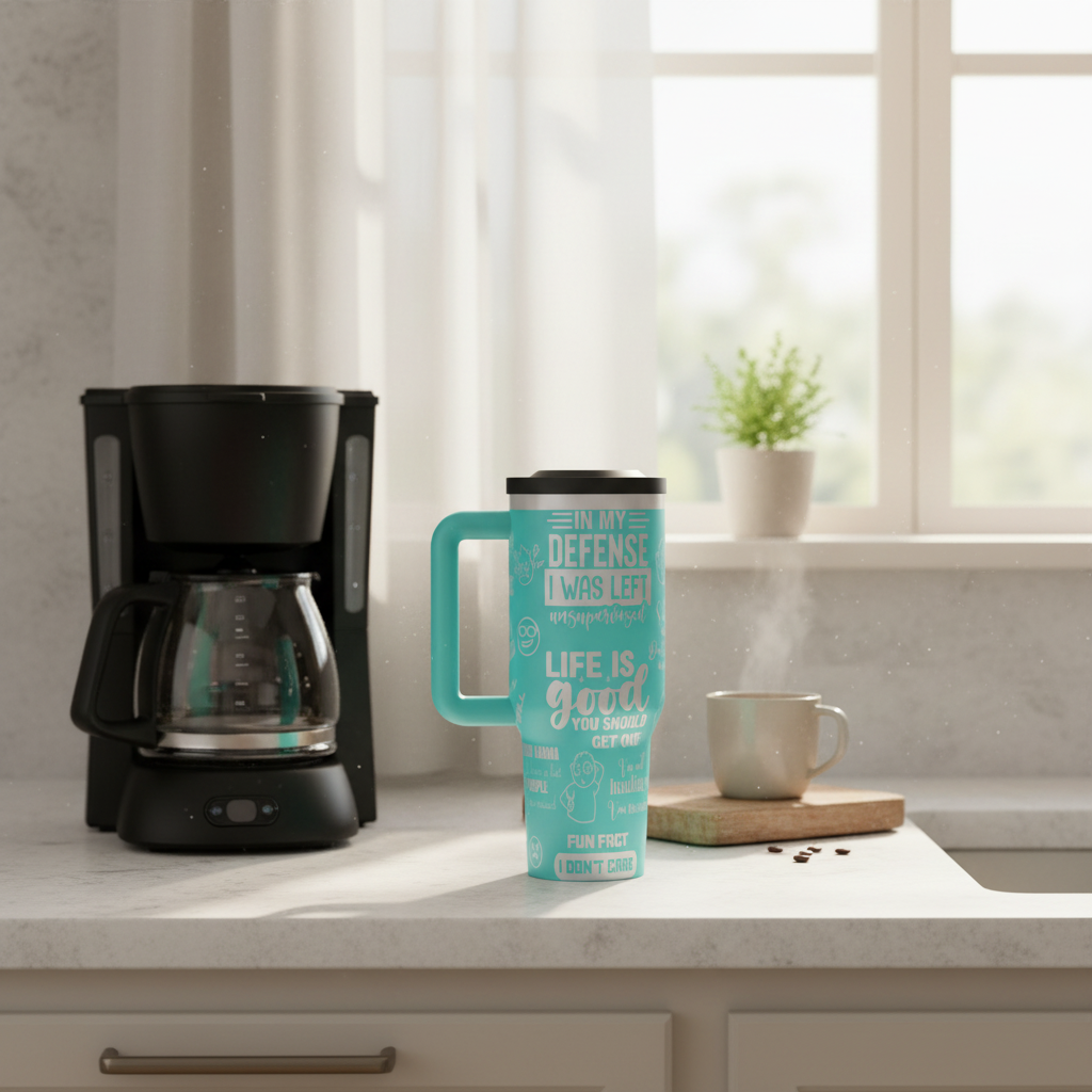 Teal Sarcasm Tumbler Kitchen